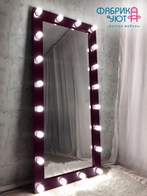 Зеркало напольное с подсветкой Хлоя 180 х 80 см. цвет Вишня 31