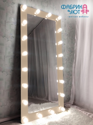 Зеркало напольное с подсветкой Хлоя 180 х 80 см. цвет Кремовый 03