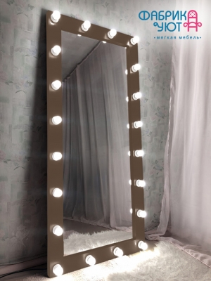 Зеркало напольное с подсветкой Хлоя 180 х 80 см. цвет Дарк Браун 19