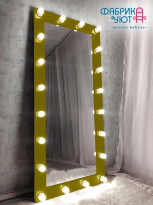 Зеркало напольное с подсветкой Хлоя 180 х 80 см. цвет Оливковый 21
